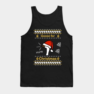 Funny Goose Ugly Christmas Sweater Tank Top